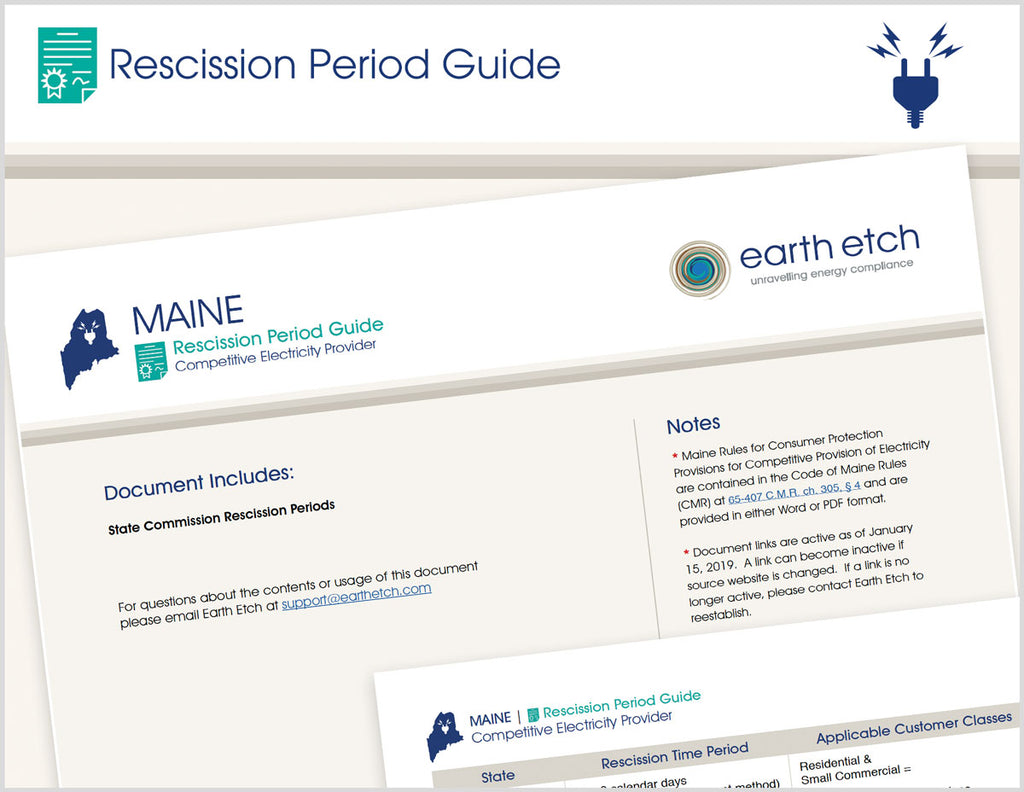 Maine Rescission Period Guide (Electric)