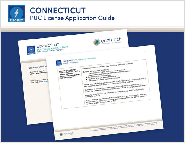 Connecticut PUC License Application Guide (Electric)
