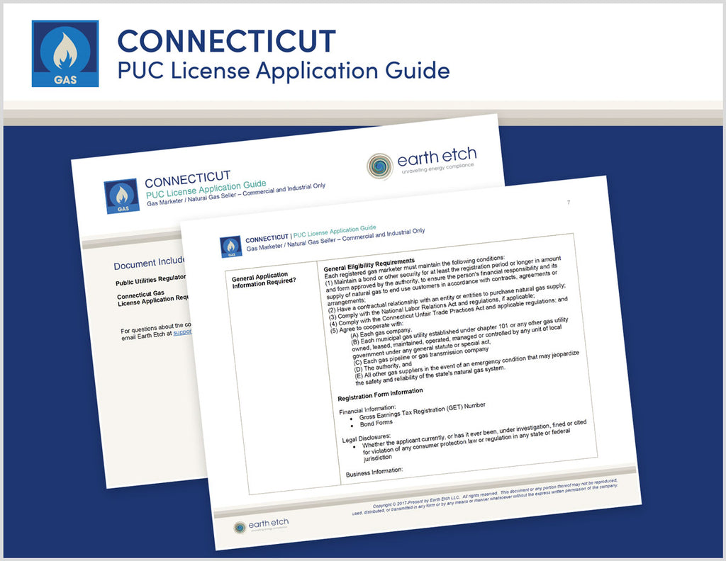 Connecticut PUC License Application Guide (Gas)