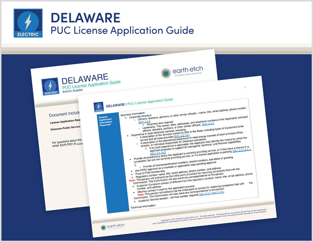 Delaware PUC License Application Guide (Electric)
