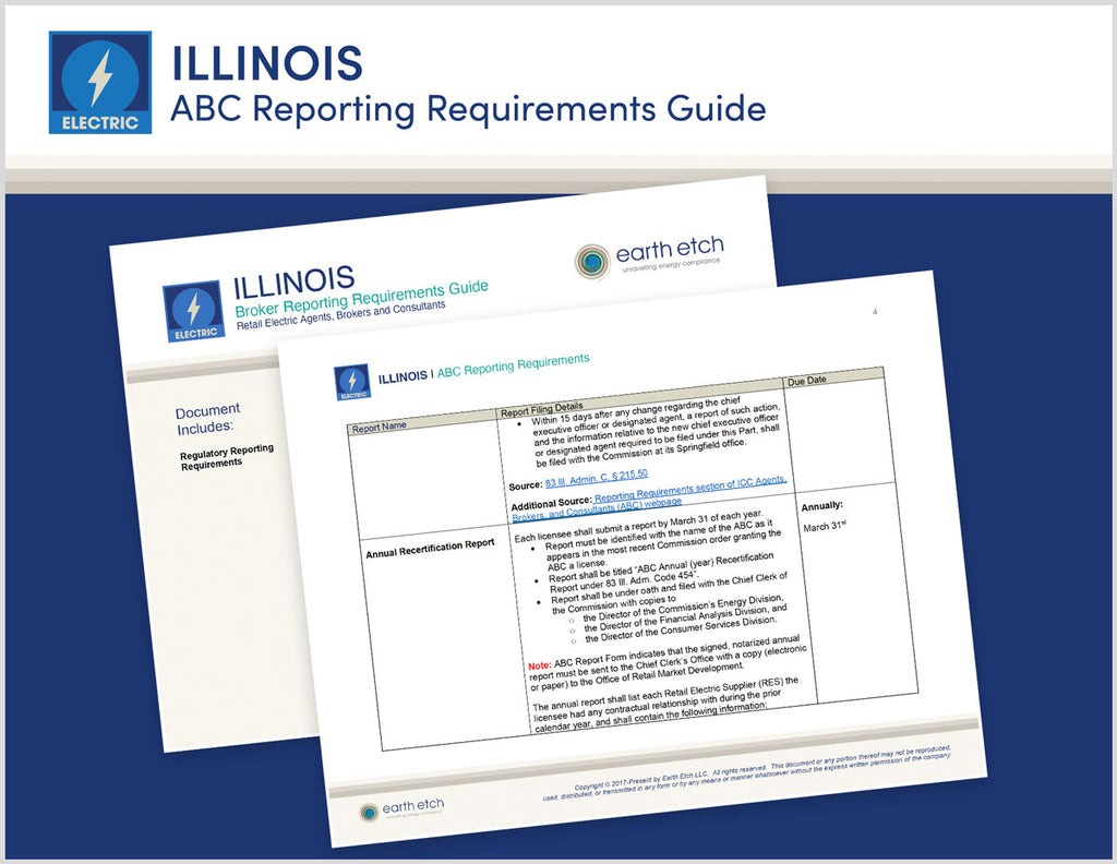Illinois Retail Electric Agents, Brokers and Consultants (ABC) Reporting Requirements Guide (Electric)