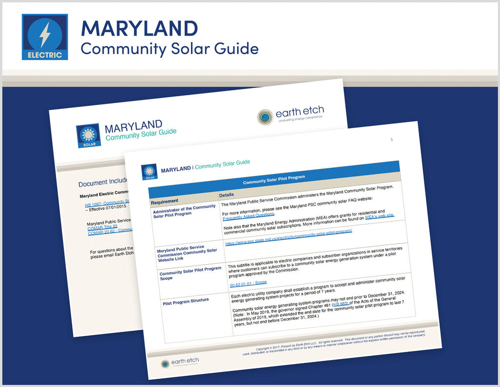 Maryland Community Solar Guide (Electric)