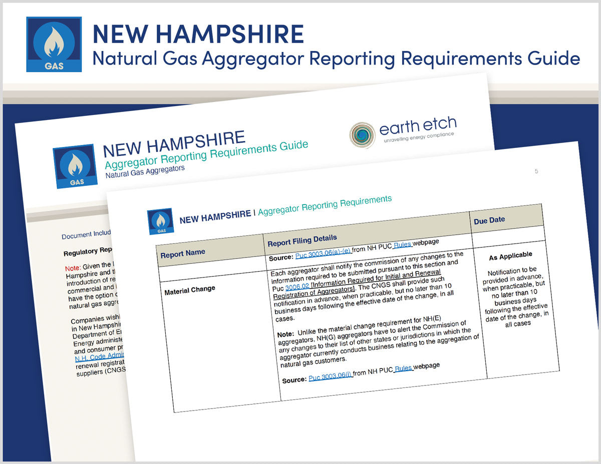 New Hampshire Natural Gas Aggregators Reporting Requirements Guide (Ga