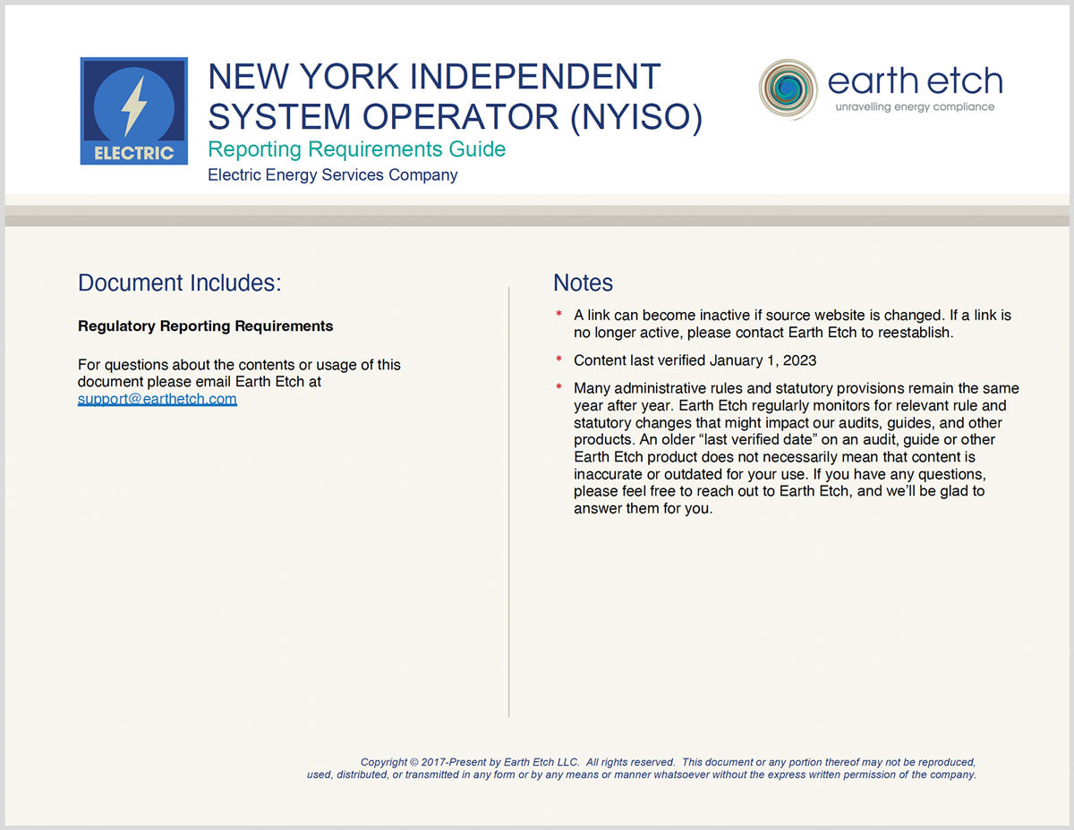 New York ESCO Compliance Audit Checklist BUNDLE (Electric & Gas