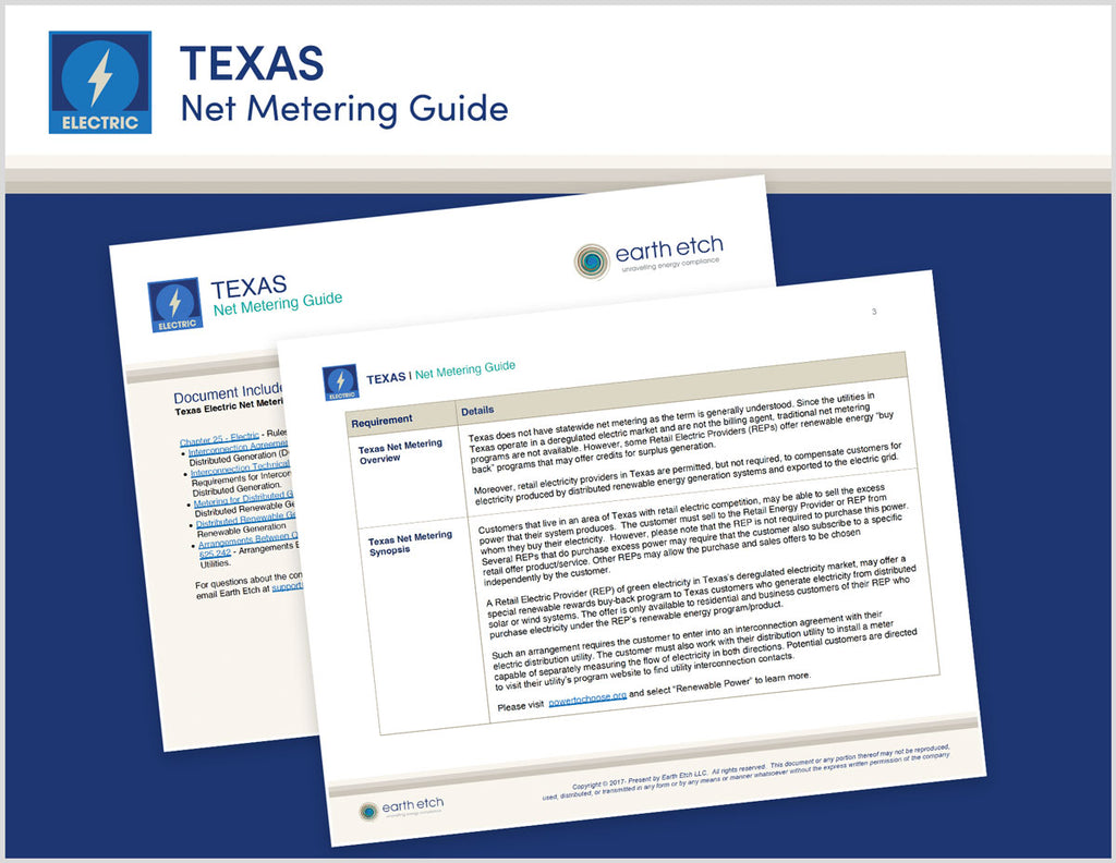 Texas Net Metering Guide (Electric)