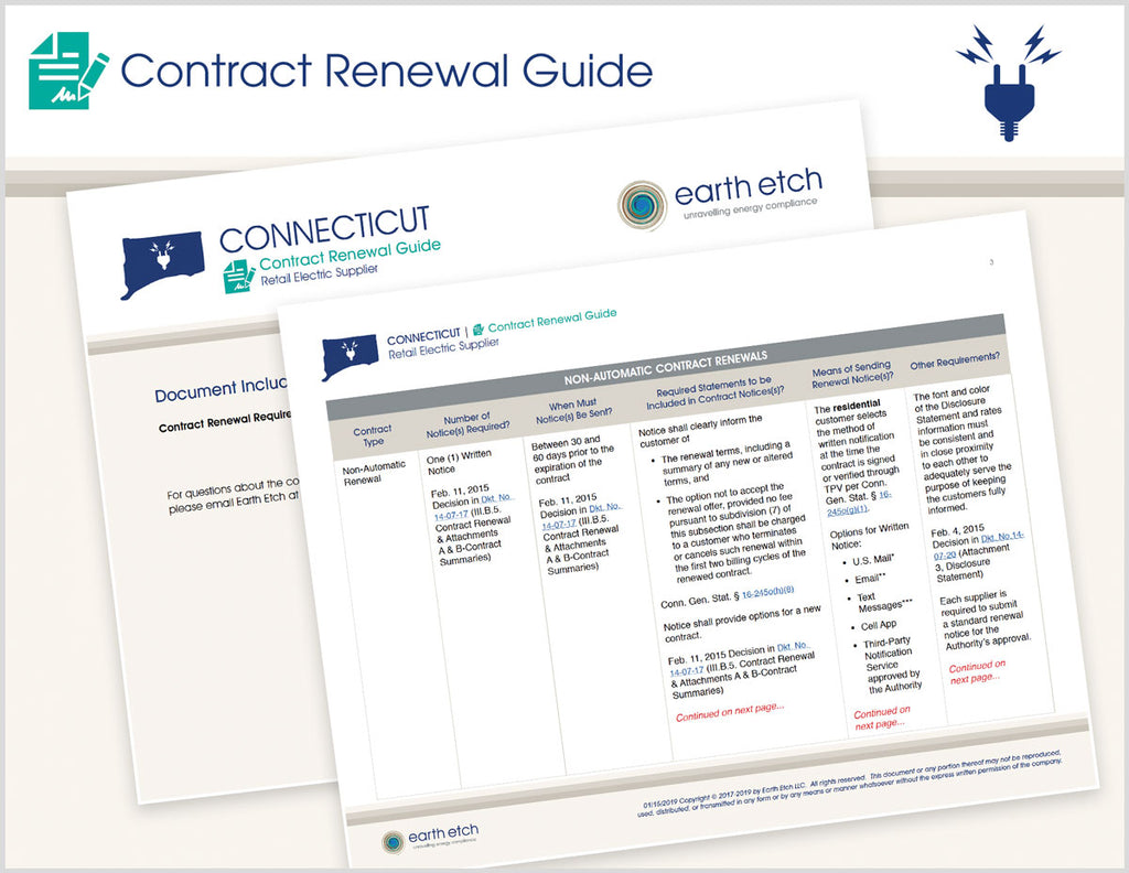 Connecticut Contract Renewal Guide (Electric)