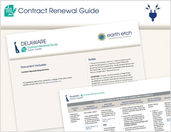 Delaware Contract Renewal Guide (Electric)