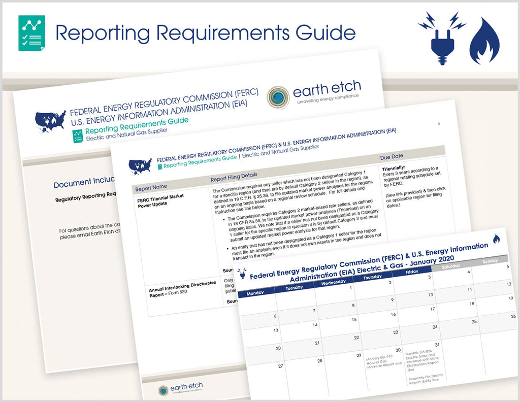 Federal Energy Regulatory Commission (FERC) & U.S. Energy Information Administration (EIA) Reporting Requirements Guide (Electric & Gas)