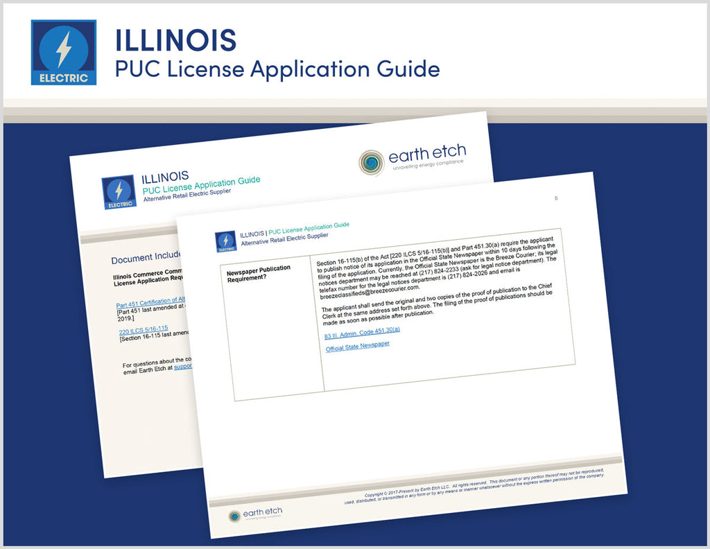 Illinois PUC License Application Guide (Electric)