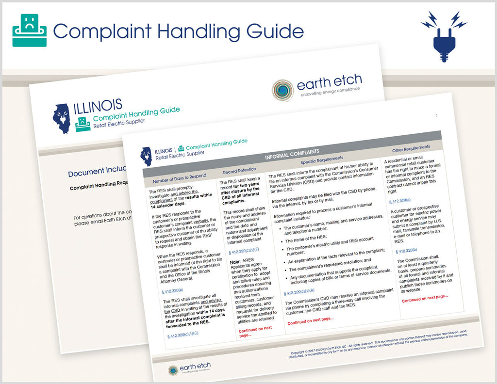 Illinois Complaint Handling Guide (Electric)