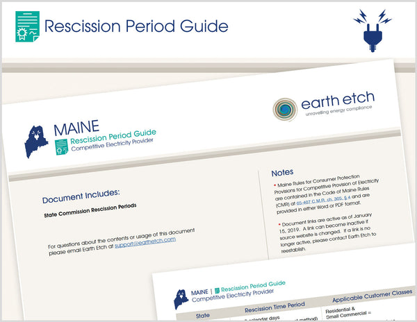 Maine Rescission Period Guide (Electric)