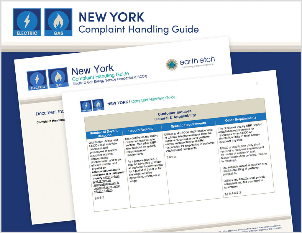 New York Complaint Handling Guide (Electric & Gas)
