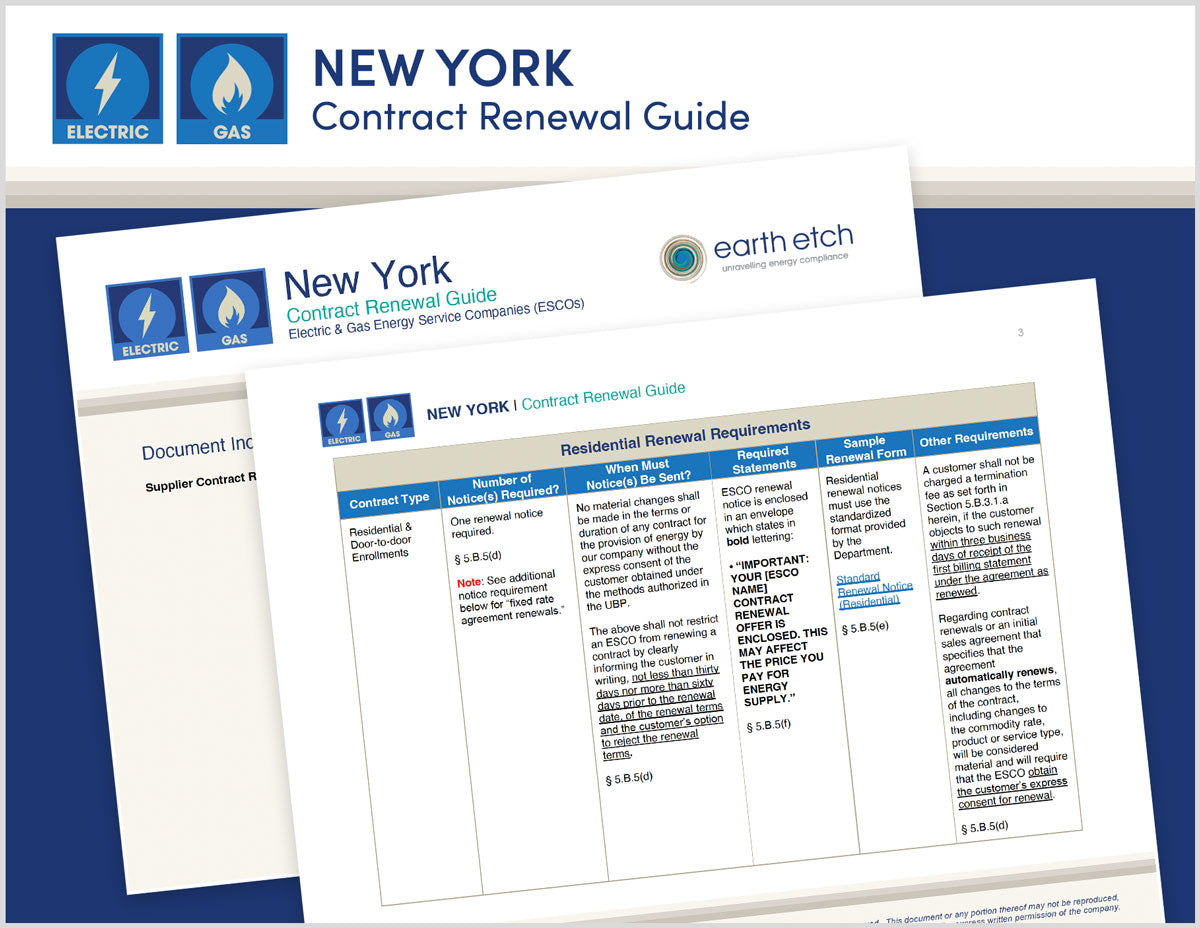 New York Contract Renewal Guide (Electric & Gas) Earth Etch