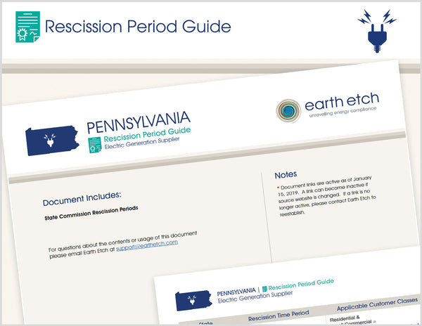 Pennsylvania Rescission Period Guide (Electric)