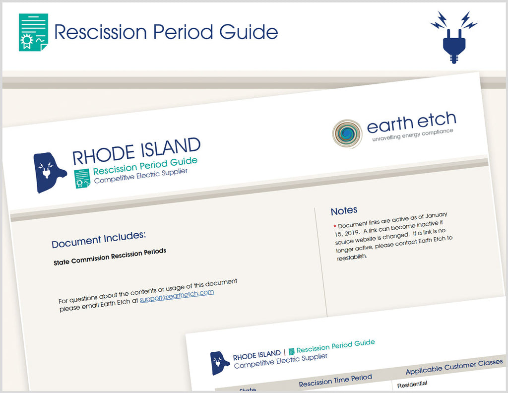 Rhode Island Rescission Period Guide (Electric)